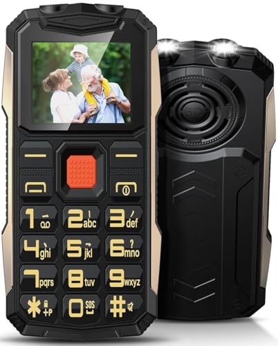 Telephone Portable Senior avec Grandes Touches, 2800mAh Batterie, 2G Double SIM, 2.4" LCD Écran, Téléphone Portable Personnes âgées avec SOS Fonction, Volume Élevé, Lampe De Poche (Noir) – Image 2