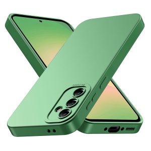 Tenphone Coque pour Samsung Galaxy A56 5G, Housse Etui de Protection en Silicone Souple, Cover Antichoc avec Protege de Camera, Pochette Compatible avec TPU (Vert, Sam A56)