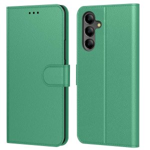 Tenphone pour Coque Samsung Galaxy A16 4G, Coque Samsung A16 5G,Etui Protection Housse Premium en Cuir PU, [Emplacements Cartes], Pochette Flip Case Compaqtible avec Book (Vert, Samsung A16)