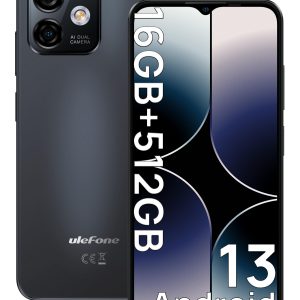 Ulefone Note 16 Pro Telephone Portable 16Go RAM+512Go ROM Smartphone Android 13, 8-Core, 50MP+8MP, 4400mAh, Écran 6.52" HD+, Smartphone Pas Cher 4G Dual SIM/Face ID/GPS/OTG/2Ans Garantie