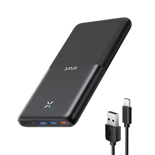 VRURC Batterie Externe 30000mAh USB C Power Bank Haute Capacité Charge Rapide 22.5W Compact Batterie Portable avec 4 Sorties et 3 Entrées Compatible avec Téléphone iPhone Samsung Tablet – Image 2