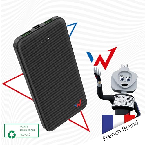 Wonder Full Power - Batterie Externe 10 000 mAh - Power Bank -1 Port USB-A & 1 Port USB-C - Power Delivery 20W - Compatible avec iPhone, Samsung, Huawei, Xiaomi et Autres - Câble Type-C fourni. – Image 6