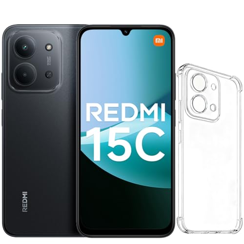 XIAOMI Redmi 15C Smartphone(Coque Inclus), 4Go RAM 256 Go ROM, Triple caméra arrière de 50MP avec IA, Écran 6,9 Pouces Batterie 6000 mAh, Affichage de Soins oculaires 120 Hz (Noir) – Image 2