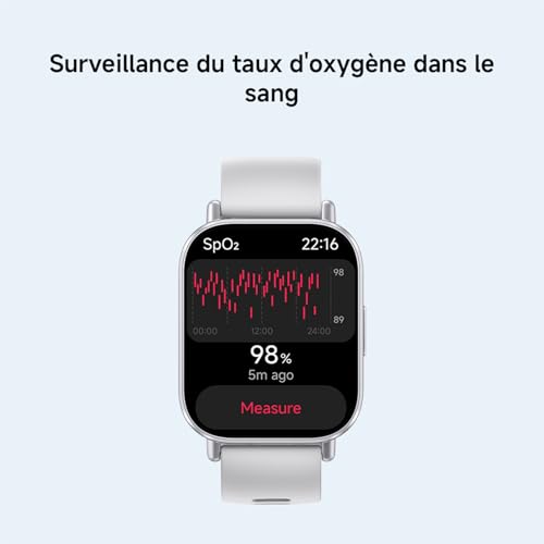 XIAOMI Redmi Watch 5 Active – Montre connectée Fitness, écran LCD 2", 18j autonomie, appels Bluetooth, 140+ Modes Sport, Suivi du Sommeil, 5ATM, GPS, Android & iOS, Noir – Image 8