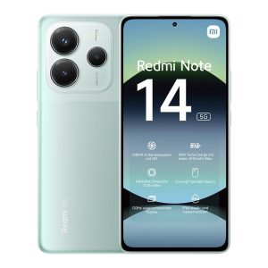 XIAOMI Smartphone Redmi Note 14 5G,8+256GB,Vert,Système de caméra IA 108MP,Batterie 5110mAh,écran de Soins oculIAres 120Hz,fonctionnalités IA (Chargeur Non Inclus)(Version Française+2Ans de Garantie)