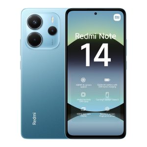 XIAOMI Smartphone Redmi Note 14,6+128GB,Bleu,système de caméra IA 108MP,Batterie 5500mAh,écran de Soins oculIAres 120Hz,fonctionnalités IA (Chargeur Non Inclus)(Version Française+2 Ans de Garantie)