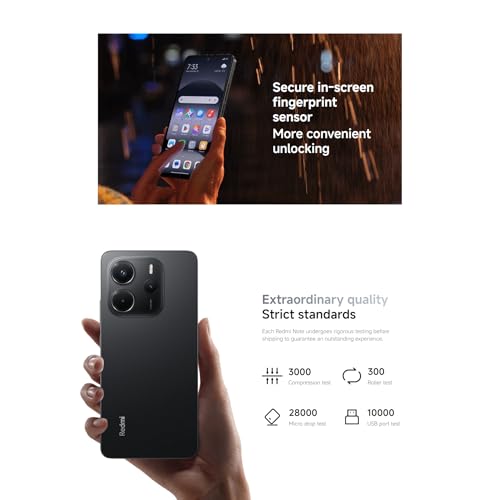 XIAOMI Smartphone Redmi Note 14,6+128GB,Noir,système de caméra IA 108MP,Batterie 5500mAh,écran de Soins oculIAres 120Hz,fonctionnalités IA (Chargeur Non Inclus)(Version Française+2 Ans de Garantie) – Image 7