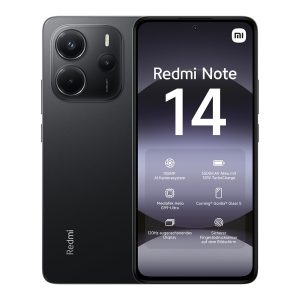 XIAOMI Smartphone Redmi Note 14,8+256GB,Noir,Système de caméra IA 108MP,Batterie 5500mAh,écran de Soins oculIAres 120Hz,fonctionnalités d'IA (Chargeur Non Inclus)(Version Française+2 Ans de Garantie)