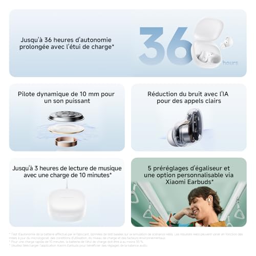 Xiaomi REDMI Buds 6 Play Blanc – Image 3