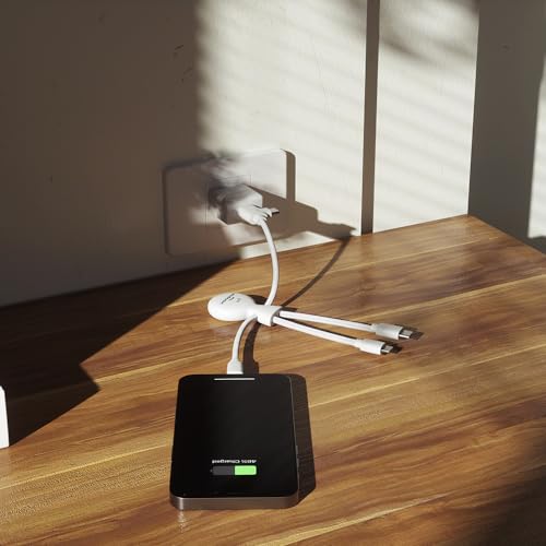 Xoopar Mr Bio Smart Câble Multi 4 en 1 USB-C, Micro USB, Lightning Blanc avec NFC - Chargeur Universel pour Smartphone Apple iPhone Samsung Google Huawei Xiaomi LG Kindle – Image 7