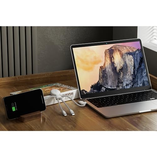 Xoopar Mr Bio Smart Câble Multi 4 en 1 USB-C, Micro USB, Lightning Blanc avec NFC - Chargeur Universel pour Smartphone Apple iPhone Samsung Google Huawei Xiaomi LG Kindle – Image 8