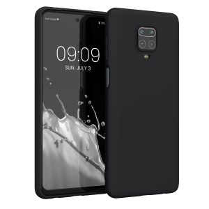kwmobile Housse Compatible avec Xiaomi Redmi Note 9S / 9 Pro / 9 Pro Max Coque - Housse de téléphone Protection Souple en Silicone - Noir Mat