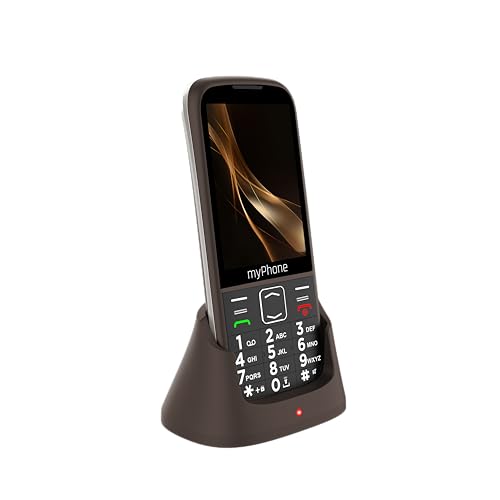 myPhone Halo 4 Plus LTE Téléphone Portable Senior Débloqué, Double Nano-SIM, Écran 3,5", Grandes Touches, Station de Charge, Longue Durée de Veille (2500 mAh), 4G, Caméra 2 MP – Praline Collection – Image 3