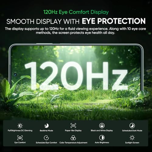 realme 14 x 5G pour smartphone, processeur Dimensity 6300 5G, appareil photo AI de 50 MP,120 Hz 6,67" HD+ écran, 6 Go+128 Go téléphone, batterie de 5000 mAh, double SIM Android 14, NFC IP64, sans – Image 4