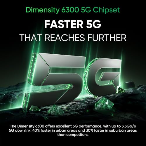 realme 14 x 5G pour smartphone, processeur Dimensity 6300 5G, appareil photo AI de 50 MP,120 Hz 6,67" HD+ écran, 8 Go+256 Go téléphone, batterie de 5000 mAh, double SIM Android 14, NFC IP64, sans – Image 5