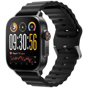 realme Watch 5 Montre Connectée, Écran Tactile AMOLED 1,97'', GPS Indépendant, NFC, Appels Bluetooth, 108 Modes Sport, Surveillance Oxygène Sang/Sommeil, Étanche IP68, Autonomie 16 Jours, Noir