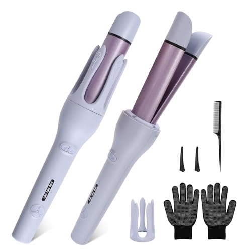 32mm Boucleur à Cheveux Automatique, 2-en-1 Boucleur Automatique + Lisseur Cheveux, Revêtement Céramique, 3 Tem (160°C-200°C), Chauffage PTC et Coiffure Longue Durée – Image 2