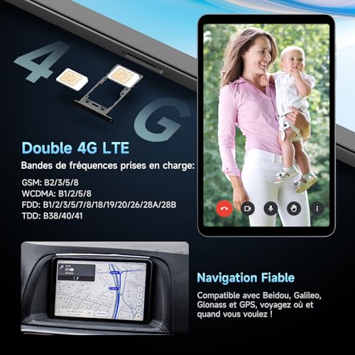 ALLDOCUBE iPlay 60 Mini - Tablette 8,7 Pouces - Android 15, Allwinner Octa-Core, 12Go+ 64Go, Écran 90Hz IPS 400 Nits, Widevine L1 Netflix, WiFi/4G LTE/GPS – Image 7