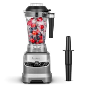 AMZCHEF Blender Mixeur à 8 Vitesses Sélectionnables | 1800W Puissant High Speed Mixer Blender Professionnel | Blender Bol 1,85L Pour Glace Pilée, Shakes, Glace Pilée, Smoothie Fruit Surgeles