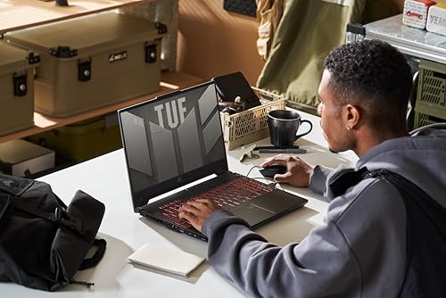 ASUS TUF Gaming A15-TUF507NUR-LP068W 15.6" FHD 144Hz PC Portable (AMD Ryzen 7 7435HS Processeur 4.5 GHz, 16GB DDR5, 512GB SSD, NVIDIA GeForce RTX 4050, Windows 11 Home) – Clavier AZERTY – Image 5