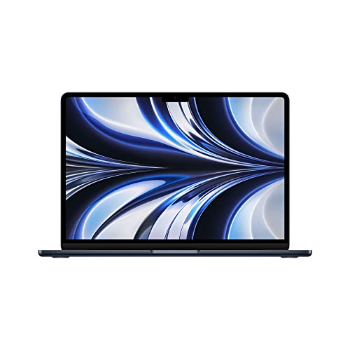 Apple MacBook Air Portable avec Puce M2 : écran Liquid Retina de 13,6 Pouces, 16 Go de RAM, 256 Go de Stockage SSD, Clavier rétroéclairé, caméra FaceTime HD 1080p ; Minuit – Image 2