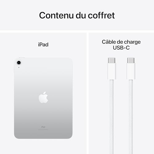Apple iPad 10,9 Pouces (Wi-FI, 64 Go) - Argent (10e génération) – Image 7