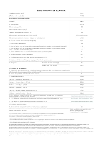 Apple iPad Mini (A17 Pro) : Écran Liquid Retina 8,3 Pouces, 128 Go, Wi-FI 6E, caméras Avant/arrière 12 Mpx, Touch ID, autonomie d’Une journée - Gris sidéral – Image 8