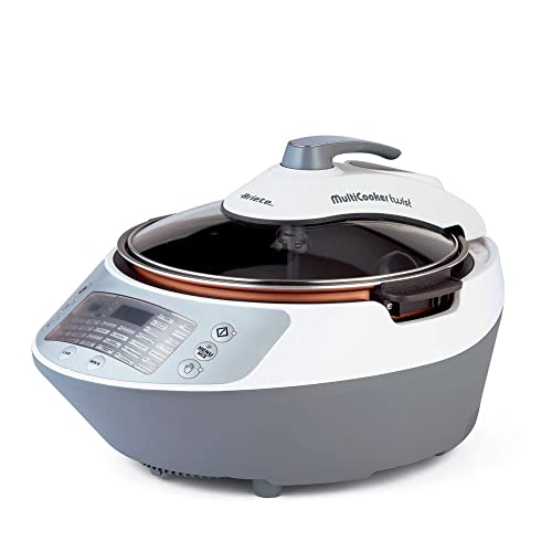 Ariete Multi-Cooker Twist 2945, Machine à Cuisiner, Marmite Électrique Multifonction avec 30 Programmes de Cuisson Préréglés, Écran Lcd, Capacité de 5 L, 1900W, Blanc – Image 2
