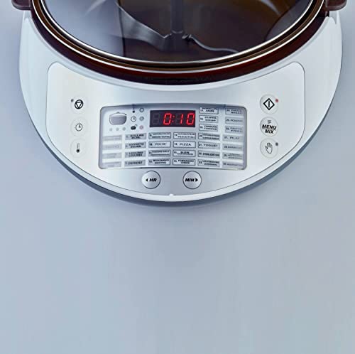 Ariete Multi-Cooker Twist 2945, Machine à Cuisiner, Marmite Électrique Multifonction avec 30 Programmes de Cuisson Préréglés, Écran Lcd, Capacité de 5 L, 1900W, Blanc – Image 7