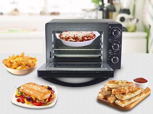 BEPER P101FOR020 Four électrique 20L, 1300W, Minuteur jusqu'à 60 min, 3 Types de cuisson, Accessoires inclus, Température jusqu'à 230° – Image 4