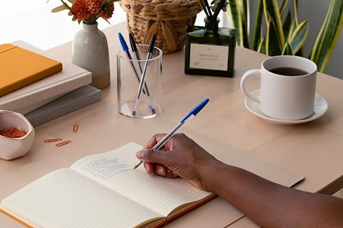 BIC Cristal Original Stylos-Bille Pointe Moyenne (1,0 mm) - Parfait pour l'Ecole et au Bureau - Bleu, Boîte de 100 – Image 7