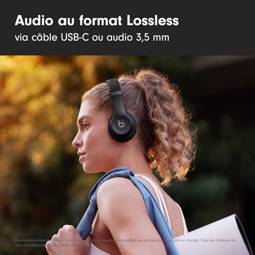 Beats Solo 4 – Casque Supra-auriculaire sans Fil Bluetooth, Apple et Android Compatible, 50 Heures d’autonomie – Noir Mat – Image 5