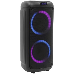 BoomTone DJ Boomaster 300 Enceinte Bluetooth Lumineuse LED Portable puissante 250W, Enceinte Karaoke, Bluetooth sans Fil, TWS, Rechargeable USB, Tuner, Lecteur USB/Carte SD. Télécommande fournie