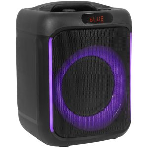 BoomTone DJ Cube 200 – Enceinte karaoké Portable 200W avec Bluetooth 5.0, lumière LED intégrée, Lecteur USB/SD, Batterie Rechargeable Lithium, Charge USB-C, compacte et Facile à Transporter.