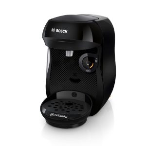 Bosch Machine à café multi-boissons Tassimo Happy friendly, TAS102EA, plus de 70 boissons chaudes, OneTouch, cafétière à dosettes, Intellibrew, pastilles de détartrage, noir
