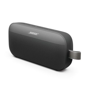 Bose SoundLink Flex (2e génération) Enceinte Bluetooth, Enceinte d’extérieur ultra-portable avec son haute fidélité, 12 heures d’autonomie, Enceinte résistante étanche à l’eau et à la poussière, Noir