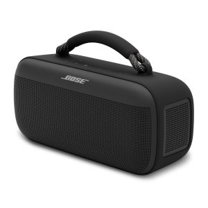 Bose Soundlink Max, Grosse enceinte Bluetooth étanche, Enceinte puissante rechargeable avec jusqu’à 20 heures d’autonomie, USB-C, Enceinte avec entrée auxiliaire 3,5 mm intégrée, Noir