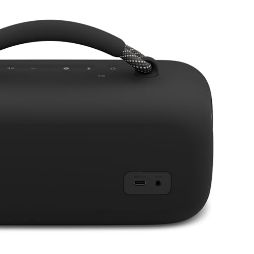 Bose Soundlink Max, Grosse enceinte Bluetooth étanche, Enceinte puissante rechargeable avec jusqu’à 20 heures d’autonomie, USB-C, Enceinte avec entrée auxiliaire 3,5 mm intégrée, Noir – Image 6