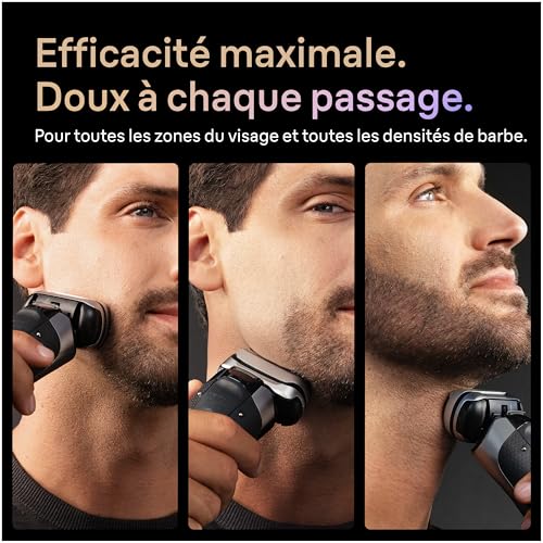 Braun Rasoir Electrique Homme Series 9+ PRO 9665CCE Graphite, Etanche, Lames De Précision Ultra-Fines Et Tondeuse Pro Trimmer Pour Bien Raser La Barbe, Coffret Rasage Avec Station De Nettoyage – Image 4