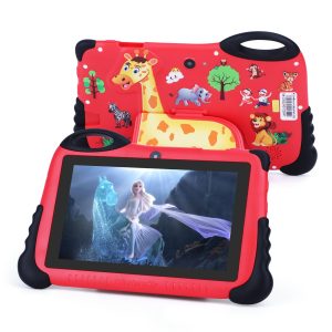 C idea Tablette 7" pour Enfants de 3 à 7 Ans, Tablette Android 13 pour Tout-Petits, 4 Go de RAM 32 Go de ROM (512 Go TF) HD IPS Protection des Yeux de sécurité pour garçons et Filles Cadeau (Rouge)