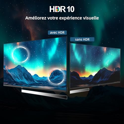 CHIQ L40FT Smart TV 40" (100 cm), Full HD, HDR10, Google TV OS, Audio Dolby & DBX-TV, Tuner Triple DVB-C/T/T2/S/S2, Chromecast Intégré, Design Métal sans Cadre – Image 7