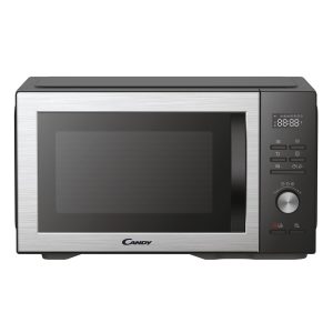 Candy CMGA31EDLB Four Micro-ondes, Gril Quartz 1000W, Grande Capacité 31L, Recettes Automatiques, Fonction Gril, Nettoyage Auto, Programmateur digital, Fonction décongélation, Noir Silver