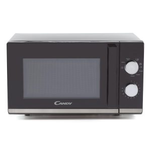 Candy Moderna CMG20TNMB Four Micro-ondes 700 W 20L , Fonction Gril, Fonction Décongélation, 20 litres, Plateau Tournant 24,5cm, Noir & Silver