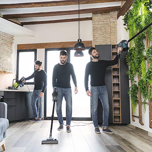 Cecotec Aspirateur Balai 360º Conga ThunderBrush 560. 600W, 2 en 1: Combiné Aspirateur alai et à main, Filtre de haute efficacité, Technologie Cyclonique, Rayon d’action de 6m, Réservoir de 500ml – Image 6