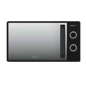 Cecotec Micro-ondes 20 Litres avec Grill Grandheat 3140 Mirror. 1050 W, Revêtement Anti-Dirt iTech et Technologie 3DWave, Minuterie, Design élégant avec Porte MirrorDoor