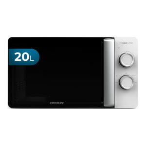 Cecotec Micro-ondes Proclean 3010 Flatbed. Capacité 20L, 700W, 6 niveaux, cavité plate pour grands plats, design compact et moderne, avec technologie 3DWave pour une cuisson parfaite