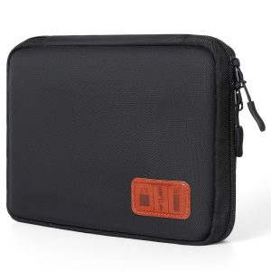 Cozary Sac de Rangement de Câbles Sac électronique, Pochette de Câbles de Voyage, Organisateur d'accessoires électroniques Portables pour Disques durs, Câbles, Chargeur, Câbles USB, Carte SD