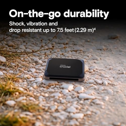 Crucial X9 1To Disque SSD Externe Portable, Jusqu’à 1050Mo/s, Compatible avec PC, Mac, PlayStation et Xbox, USB-C 3.2 - CT1000X9SSD902 – Image 4