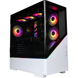 CyberpowerPC Luxe PC Gamer - Intel Core Ultra 7 265KF, Nvidia RTX 5060 Ti 8GB, RAM 32Go, SSD NVMe 2To, 650W 80+ PSU, Wi-FI, Refroidissement Liquide, Windows 11, Amethyst Curve RGB