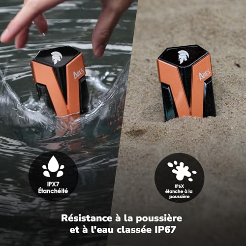 DATO SSD Externe 1 to, USB 3.2 Gen 2x2 Jusqu’à 1600/1500 Mo/s, Type C OTG Résistance à la poussière et à l'eau classée IP67, Compatible avec PS5 & Xbox - ARES Amber Shield Série – Image 5